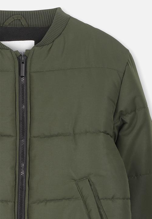 Cotton On - Hybrid bomber jacket - khaki