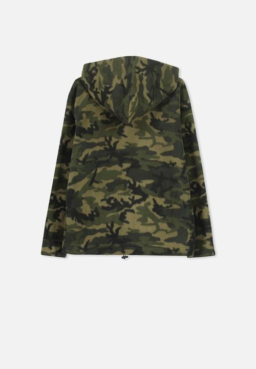 Cotton On - Camo print hoodie - green
