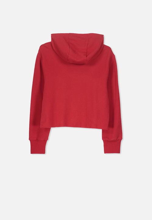 Cotton On - Super soft hoodie - red