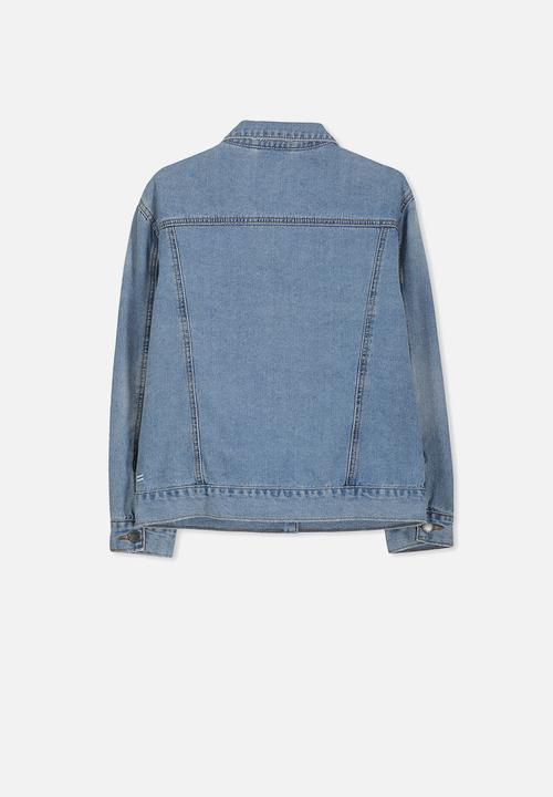 Cotton On - Equal denim jacket - blue