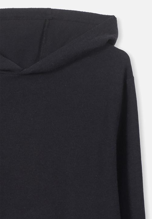 Cotton On - Super soft  long sleeve hoodie - black
