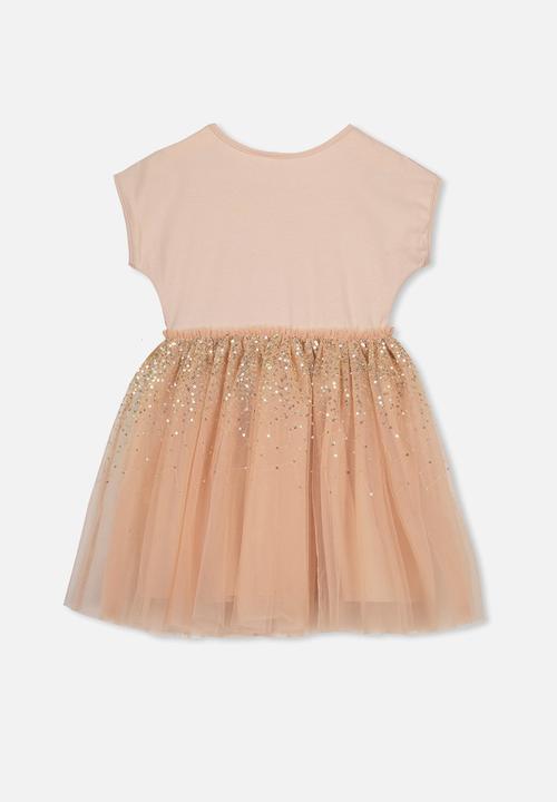 Cotton On - Inga tulle dress - pink & gold