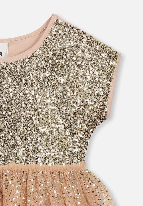 Cotton On - Inga tulle dress - pink & gold