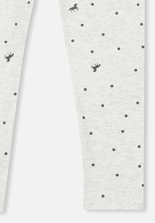Cotton On - Huggie unicorn spot tights - grey