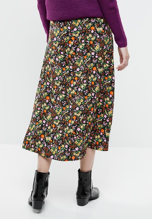 New Look - Ditsy midi skirt  - multi 