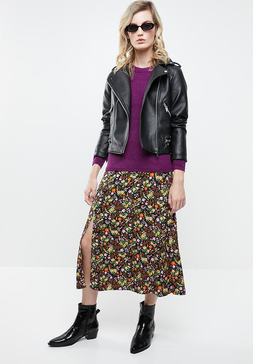 New Look - Ditsy midi skirt  - multi 