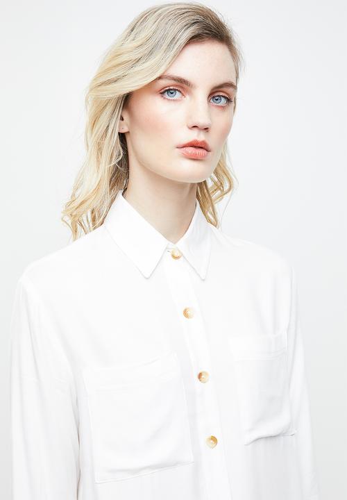 Superbalist - Soft utility shirt - white