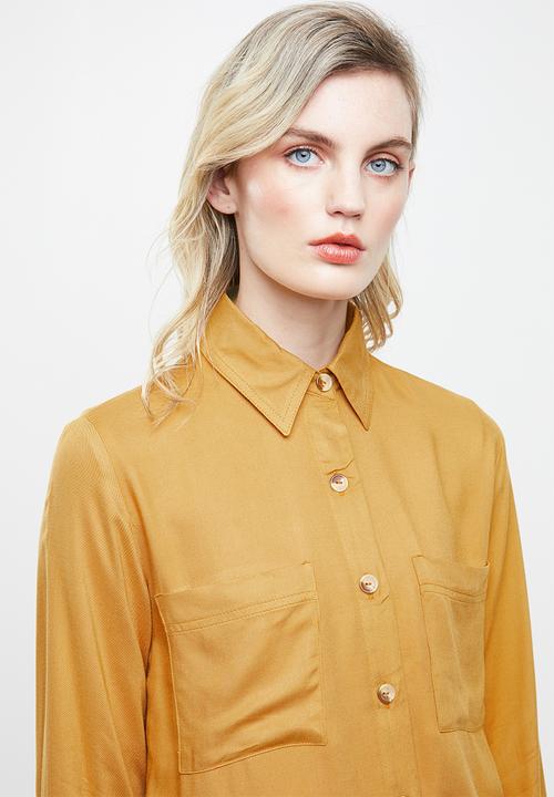 Superbalist - Soft utility shirt - yellow