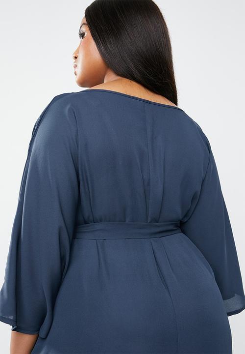 STYLE REPUBLIC PLUS - Kimono Maxi dress -navy