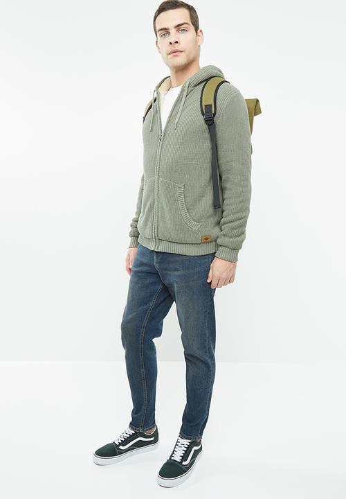 Cotton On - Zip thru sherpa hoodie - khaki