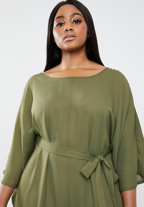 STYLE REPUBLIC PLUS - Kimono Maxi dress - khaki