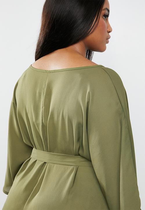 STYLE REPUBLIC PLUS - Kimono Maxi dress - khaki