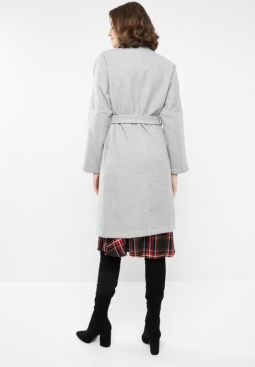 STYLE REPUBLIC - Dolman sleeve maxi coat - grey