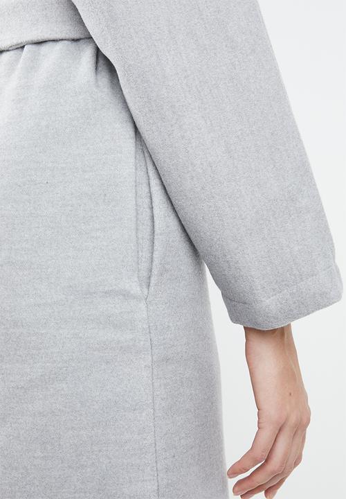 STYLE REPUBLIC - Dolman sleeve maxi coat - grey