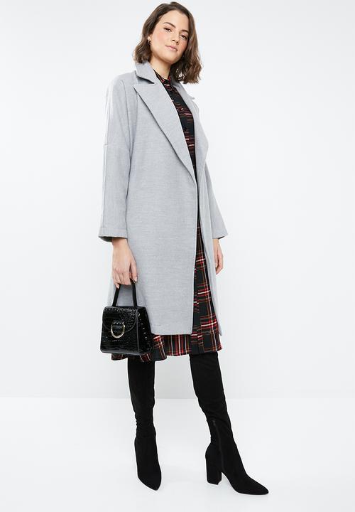 STYLE REPUBLIC - Dolman sleeve maxi coat - grey