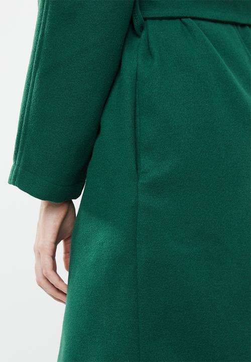 STYLE REPUBLIC - Dolman sleeve maxi coat - bottle green