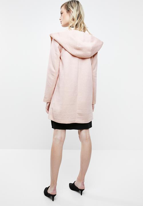 ONLY - Maddie hooded coat - rose smoke melange