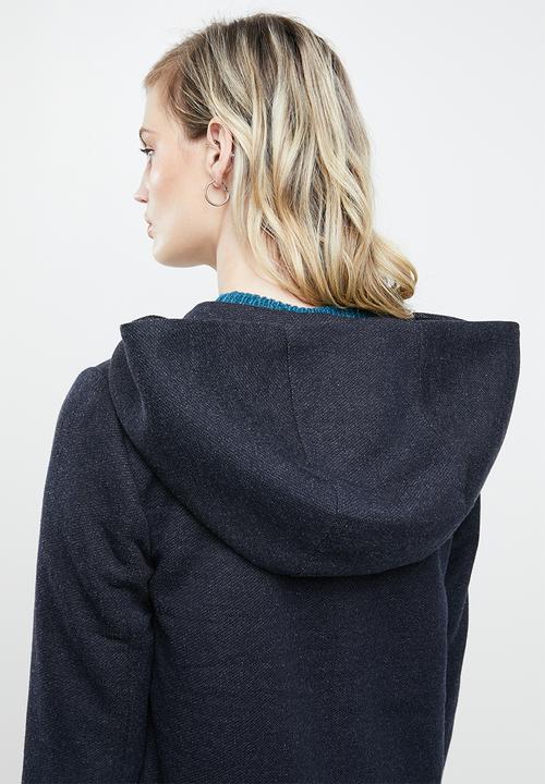 ONLY - Maddie light hooded long coat - navy