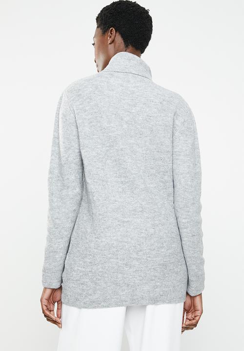 edit - Cowl neck jersey - grey