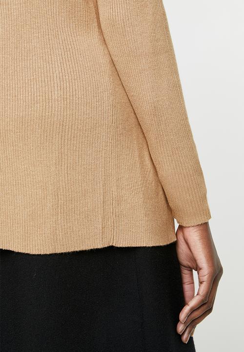 edit - Waterfall cardigan - camel