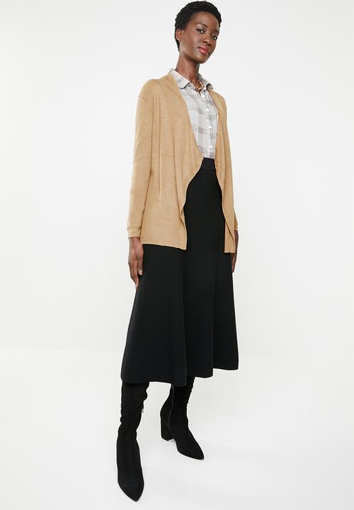edit - Waterfall cardigan - camel