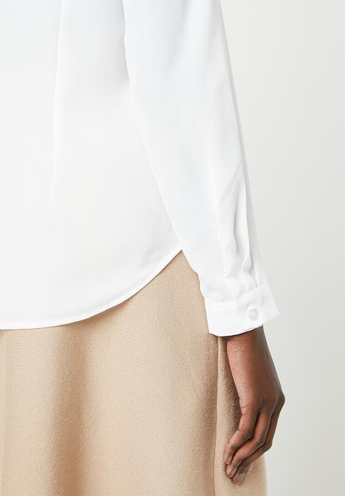 edit - Ruffle blouse - white 