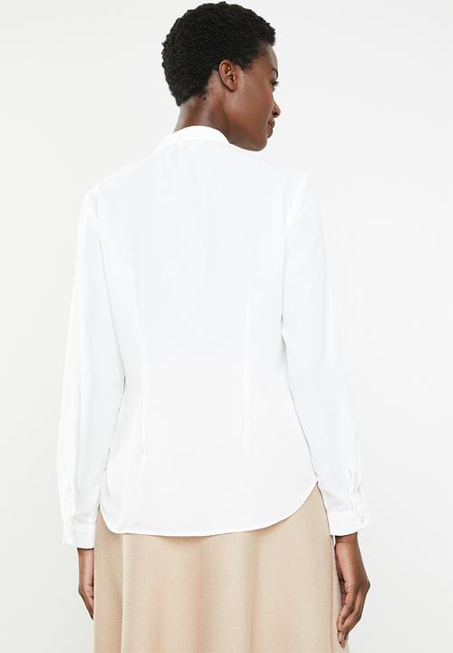 edit - Ruffle blouse - white 