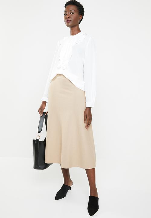 edit - Ruffle blouse - white 