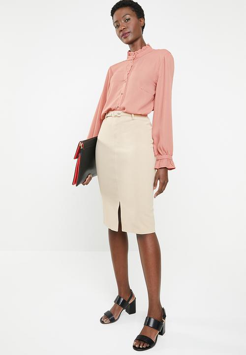 edit - Pencil skirt - beige 