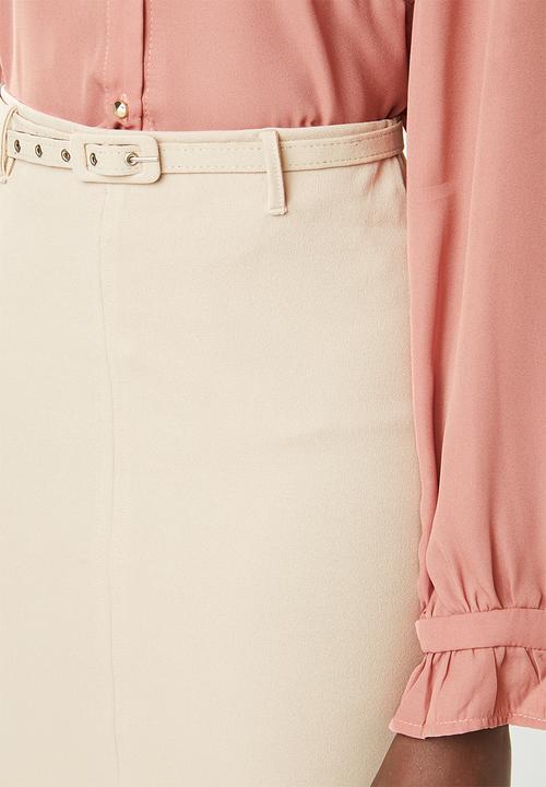 edit - Pencil skirt - beige 