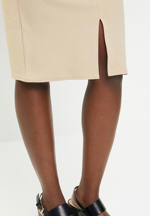 edit - Pencil skirt - beige 