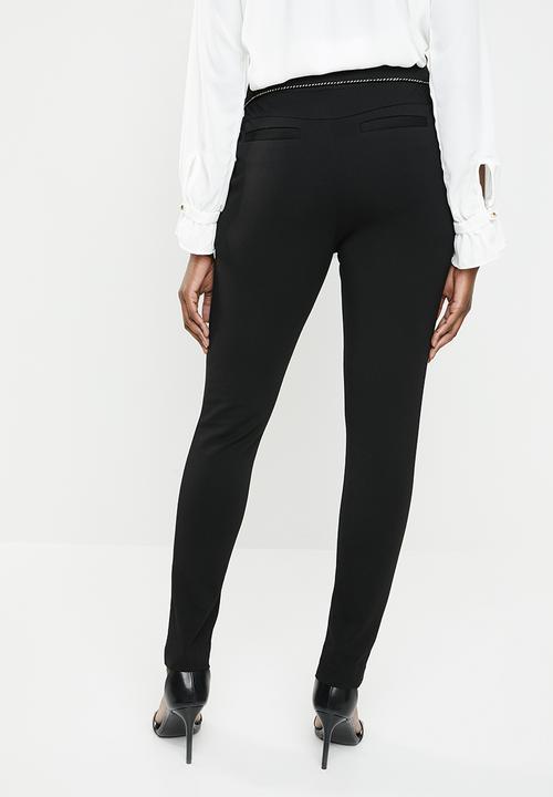 edit - Slim leg pants - black 