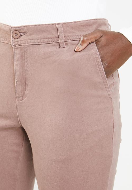 edit - Straight leg pants - purple 