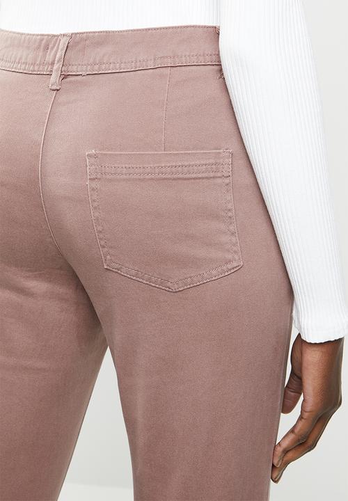 edit - Straight leg pants - purple 