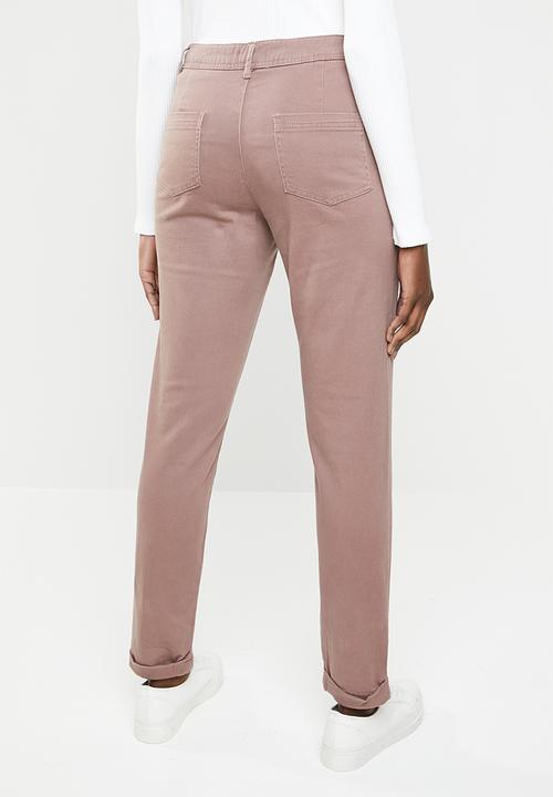 edit - Straight leg pants - purple 