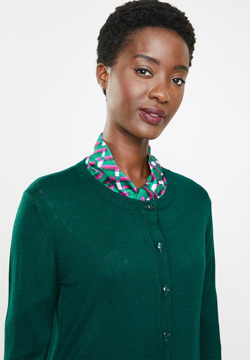 edit - Boxy cardigan - green 