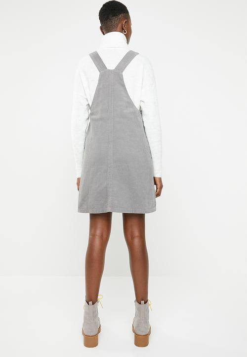 New Look - Corduroy pinafore - grey