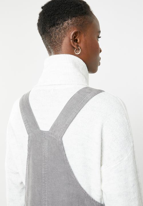 New Look - Corduroy pinafore - grey