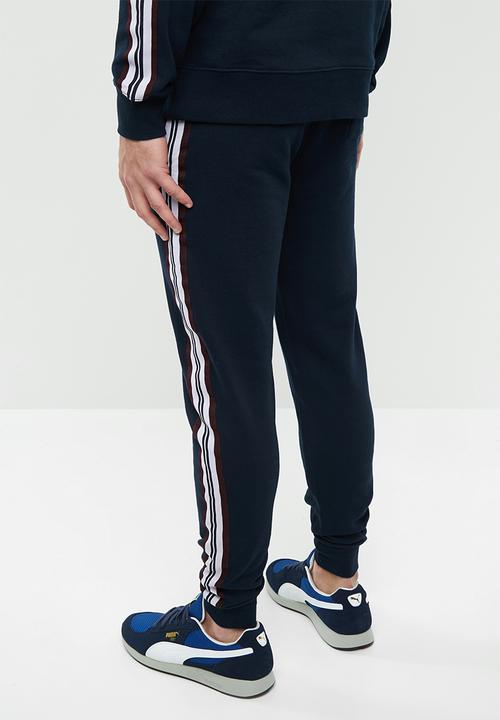 Superbalist - Skinny taped sweat jogger - navy