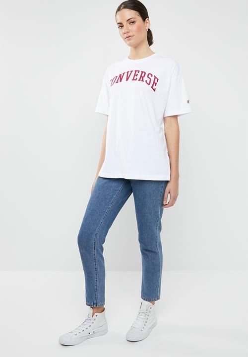 Converse - Converse icon remix boxy tee - white