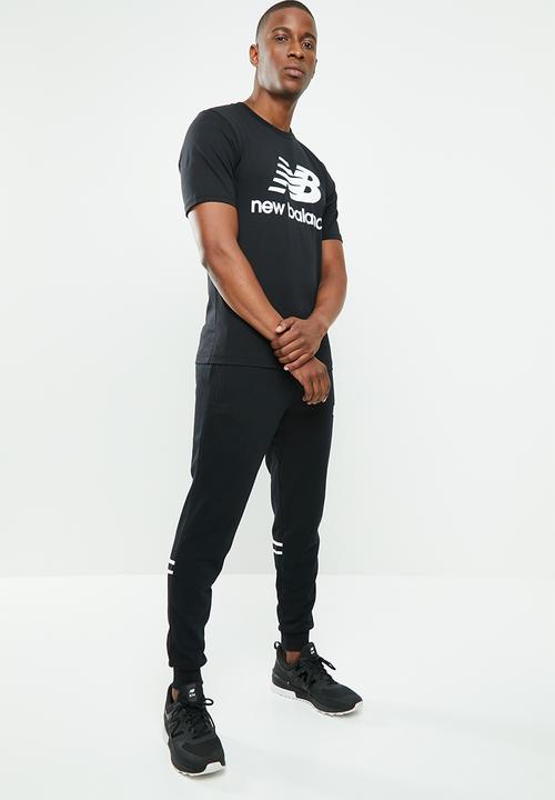 New Balance  - Stacked logo short sleeve tee - black