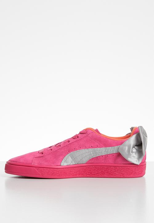 PUMA - Suede Bow Jr -fuschia