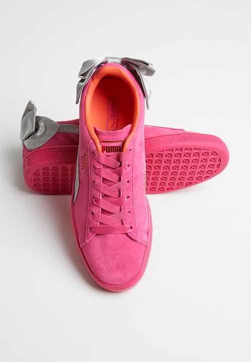 PUMA - Suede Bow Jr -fuschia