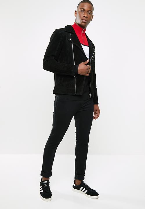 Jack & Jones - Jordane biker jacket noos - black