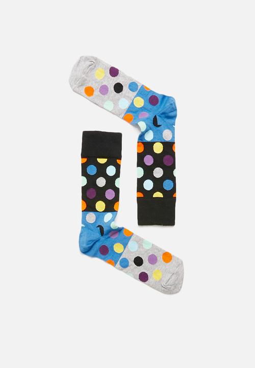 Happy Socks - Big dot block socks - multi