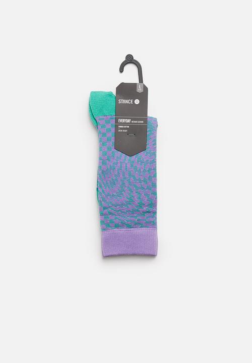 Stance Socks - Hysteria socks - turquoise & purple