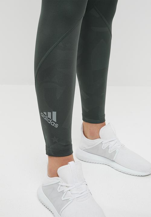 adidas Performance - Ask sprint 2.0E tights - khaki & green 