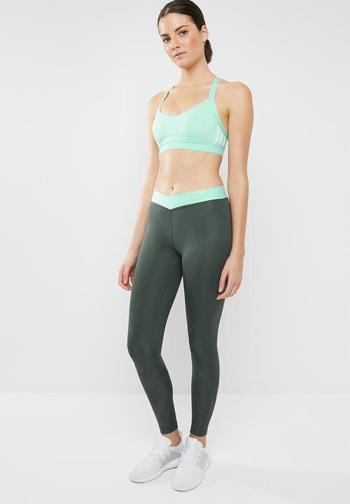 adidas Performance - Ask sprint 2.0E tights - khaki & green 