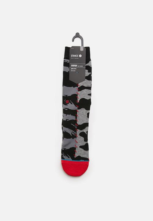 Stance Socks - Hard way socks - grey & black