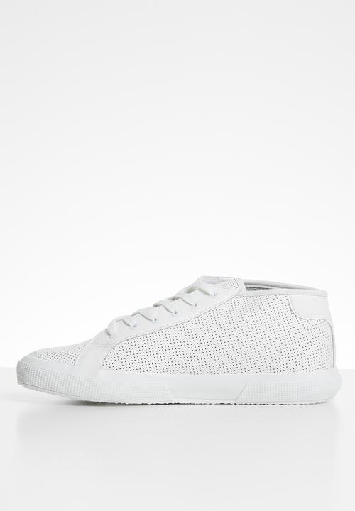 SUPERGA - 2754 Perforated punched nappa - white
